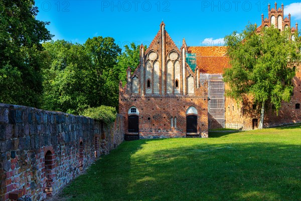 The Gothic monastery with its monastery church and the arcades inside