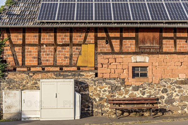 Historic farmhouse with photovoltaic system