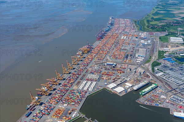 Aerial view of the Container Terminal Bremerhaven