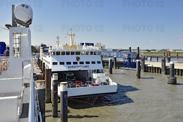 Ferry North Frisia in the port of Wyk auf Foehr