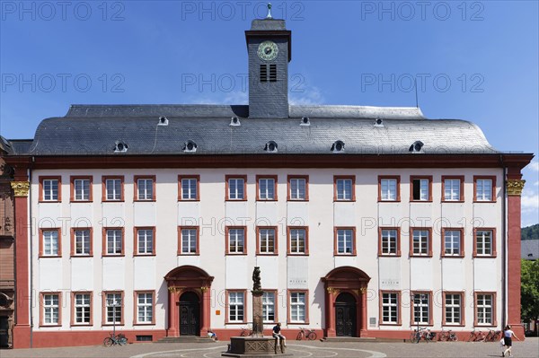 University Museum with clock tower and lion fountain