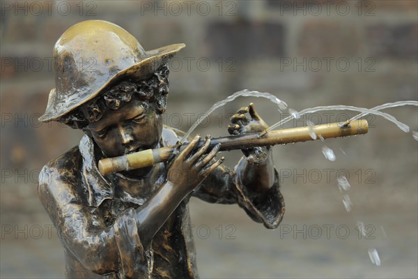 Flute player from the fountain on the banks of the Rhine in Biebrich