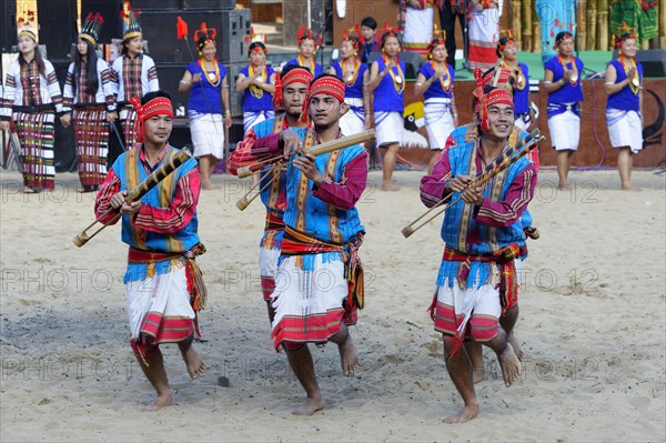 Ritual tribal dances at the Hornbill Festival