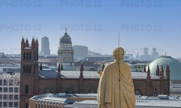 View from the roof terrace of the Stadtschloss to Friedrichwerdersche Kirche