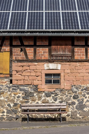 Historic farmhouse with photovoltaic system