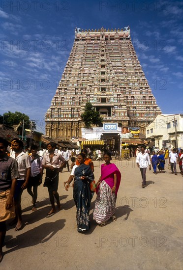 Sri Ranganathaswamy Temple Tower at srirangam