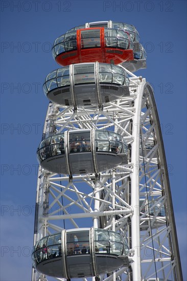 Ferris Wheel Passenger Pods in the City