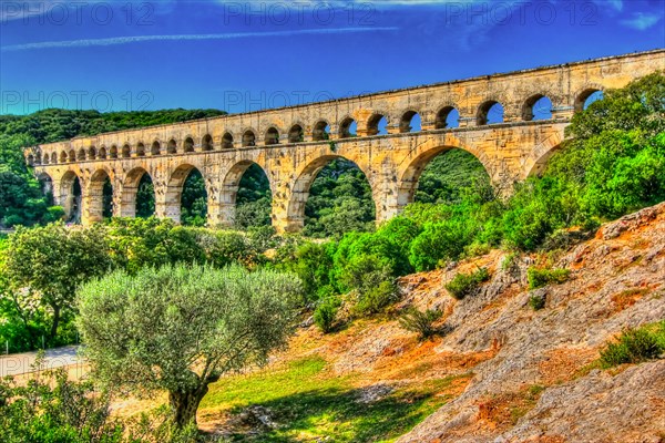 Pont du Garde Occitania Aqueduct Bridge over the Gardon River