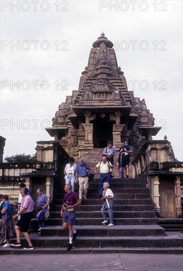 Lakshmana temple of the western group of temples in the Khajuraho complex