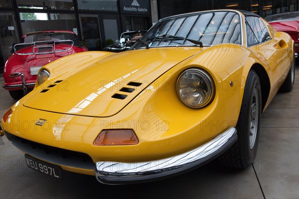 Detail of Vintage Ferrari Dino 246 GT