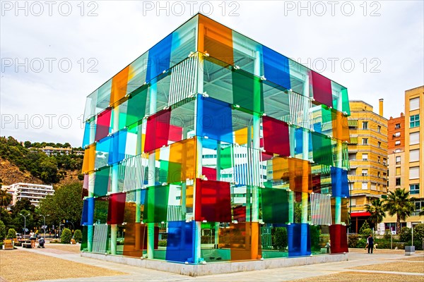 Centre Pompidou at the marina. Malaga