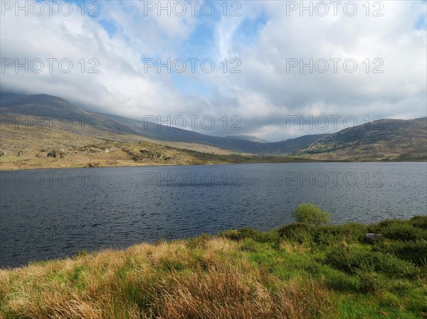 Irish hilly landscape at Lough Acoose