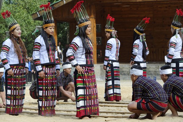 Ritual tribal dances at the Hornbill Festival