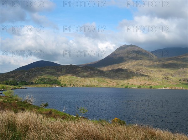 Irish hilly landscape at Lough Acoose