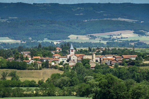 Bournoncle Saint-Pierre village near the town of Brioude. Haute Loire departement. Auvergne Rhone Alpes. France