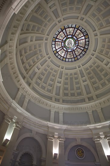 Ceiling with dome in the foyer of the Kaiser-Wilhelms Bad in the spa garden