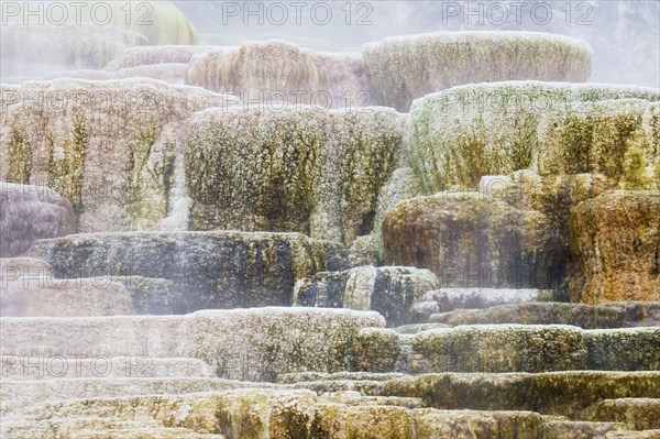 Travertine Terraces at Hotspring