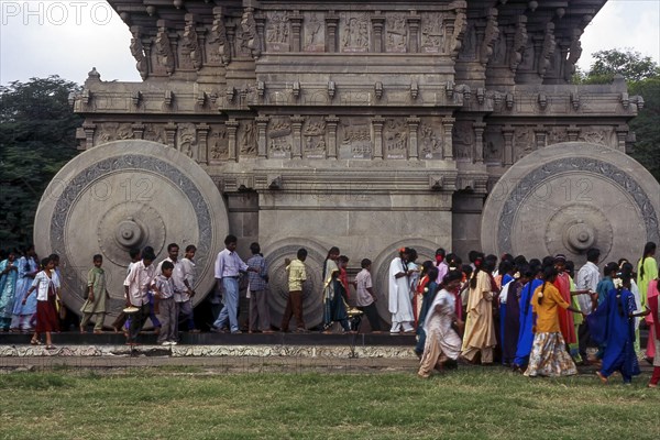 101feet height Stone chariot with 11 feet stone wheels