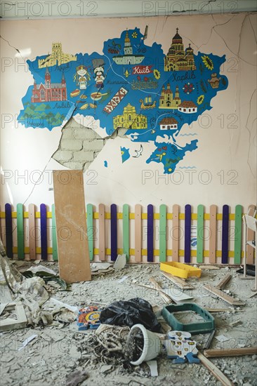 25th school destroyed by a Russian missile attack on 4 March at 9:30 h