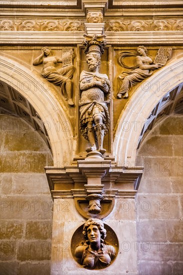 Sculptures in the sacristy of San Salvador