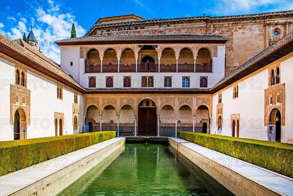 Myrtle courtyard with water basin