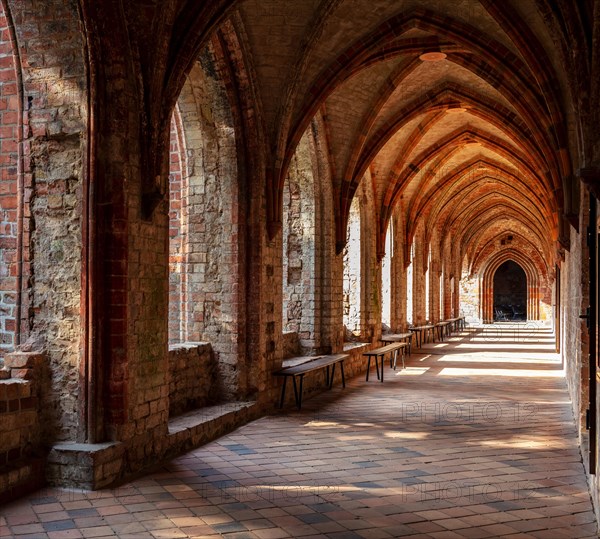 The Gothic monastery with its monastery church and the arcades inside