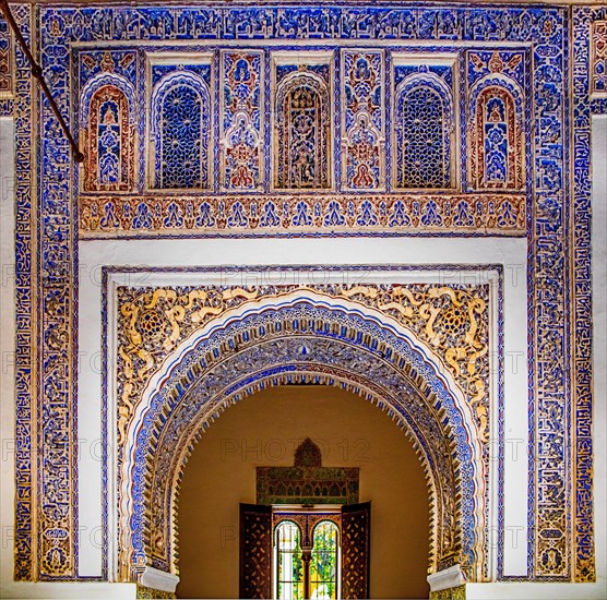 Stucco elements in the Alcazar