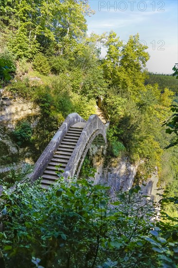 Teufelsbruecke im Fuerstlichen Park Inzigkofen