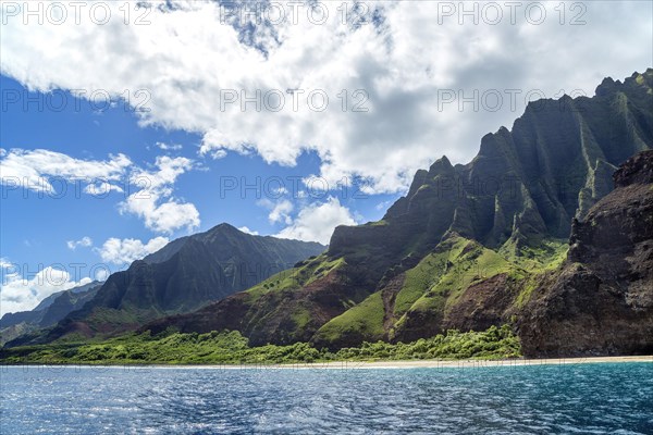 Kalalau beach on Kauai island