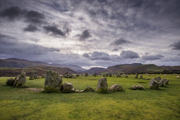 View of the stone circle