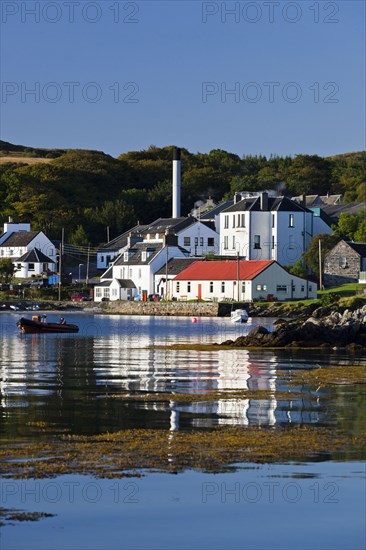 View of coastal village