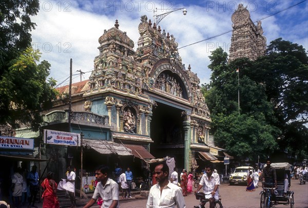 Amman Sannathi in Meenakshi temple in Madurai