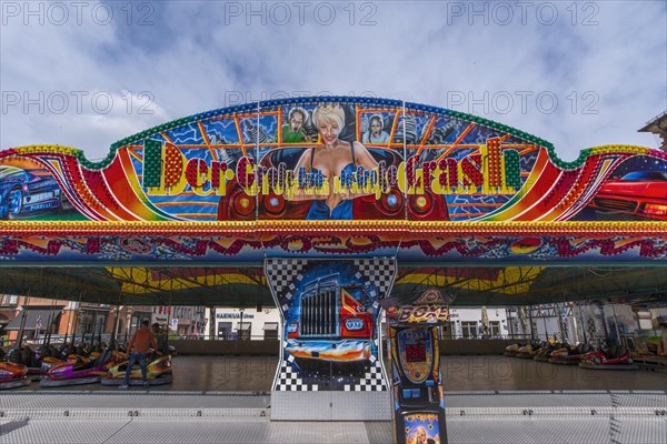 Bumper car ride at the city festival