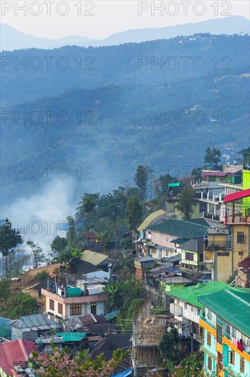 View over the town of Kohima