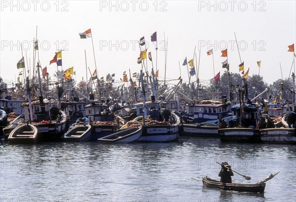 Fishing Boats in Malpe near Mangaluru