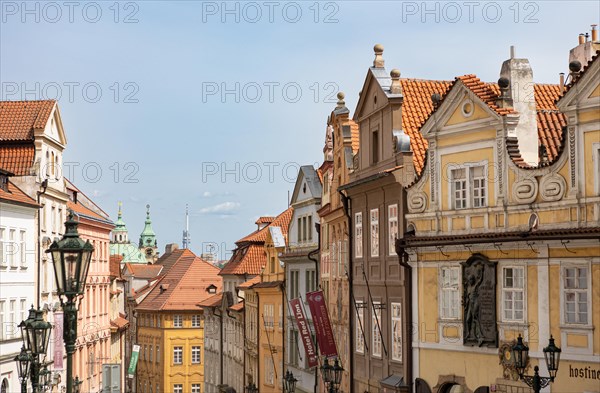 Colourful houses in the Lesser Quarter of Prague