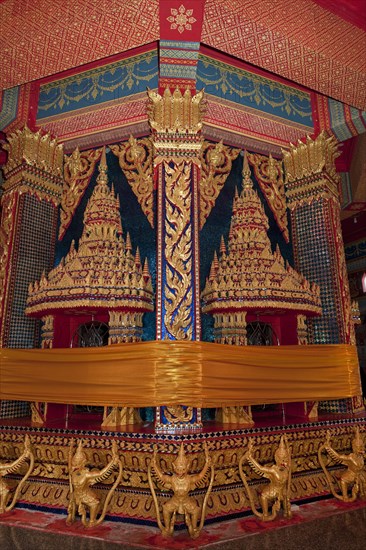 Songkran temple decoration