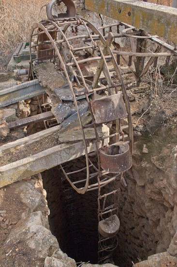 Disused well on a vineyard