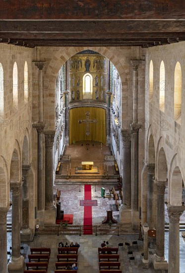 Interior view of Cefalu Cathedral