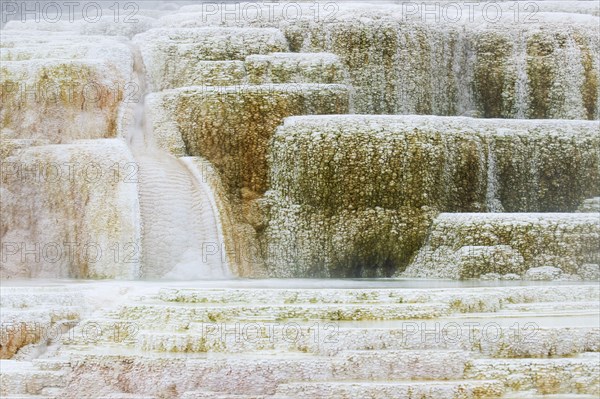 Travertine Terraces at Hotspring