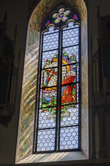 Colourful church window