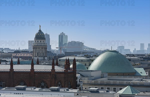 View from the roof terrace of the Stadtschloss to Friedrichwerdersche Kirche