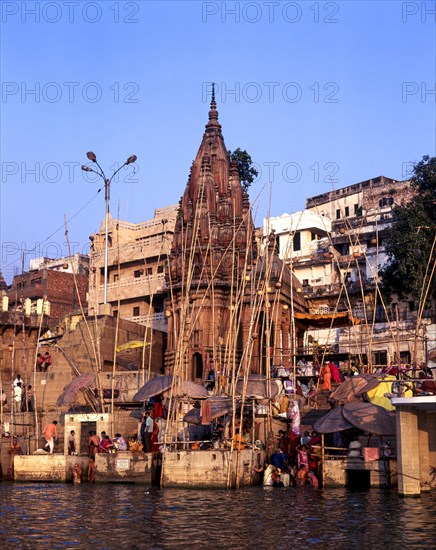 The Grandeur of the Manikarnika Ghat all the various 'Landings' and 'Places of access along the River Bank is an Unforgettable Sight