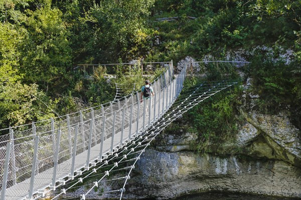 Haengebruecke im Fuerstlichen Park Inzigkofen - Photo12-imageBROKER ...