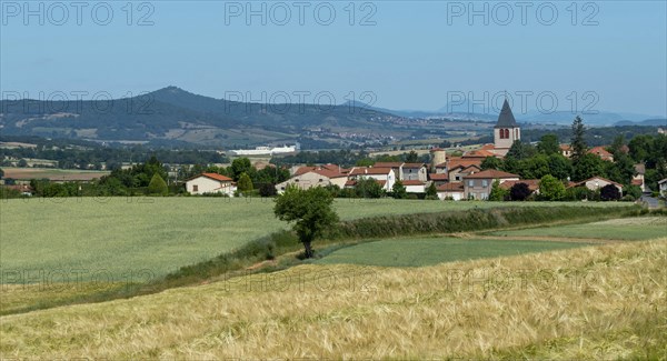 Bournoncle Saint-Pierre village near Brioude city. Haute Loire departement. Auvergne Rhone Alpes. France