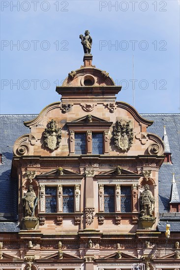 Right dwarf gable on the Friedrichsbau in the castle courtyard