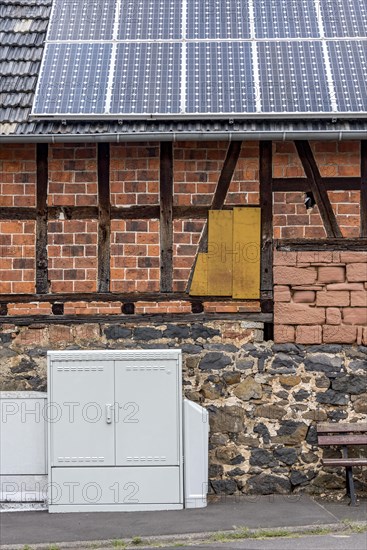 Historic farmhouse with photovoltaic system