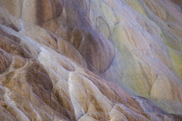 Shapes and colours of minerals in Hotspring