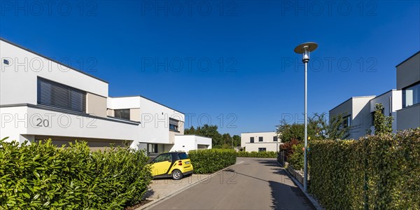 Modern energy-saving houses in new development area