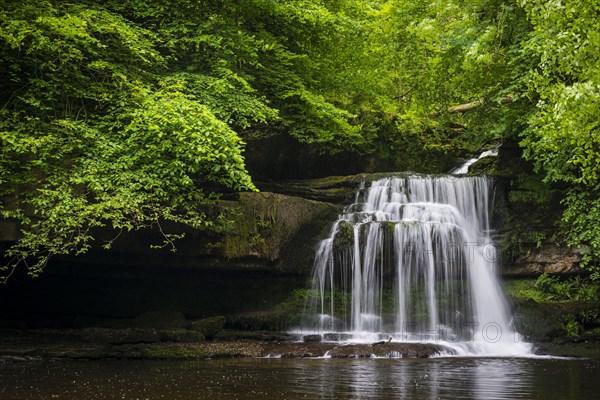 View of waterfall and cascades